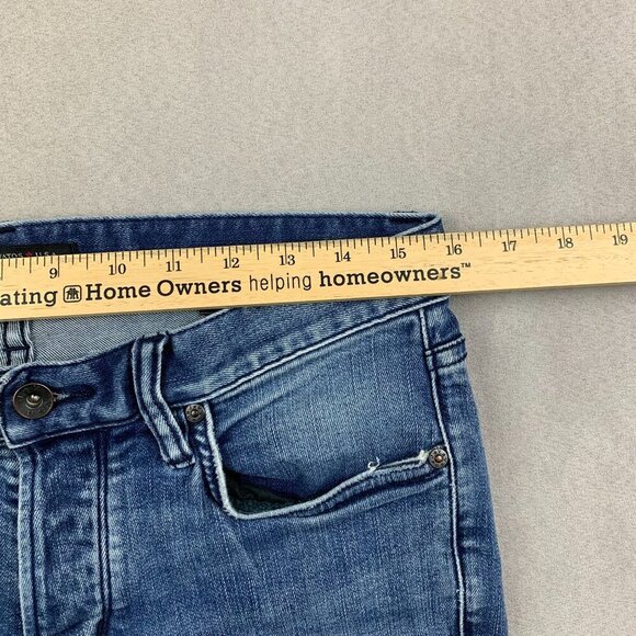 John Varvatos USA Mens Pants 30 Blue Jeans Wight Skinny Cotton Stretch 30x32 - Picture 8 of 14